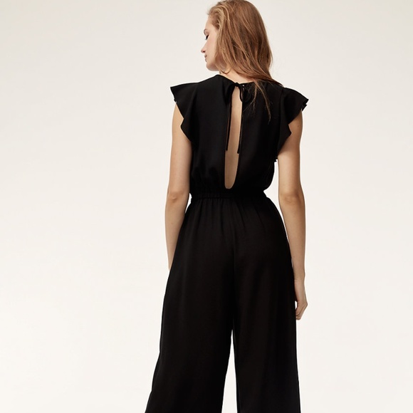 BNWOT⎜Aritzia Wilfred⎜FLEURETTE JUMPSUIT⎜BLACK - Picture 2 of 12